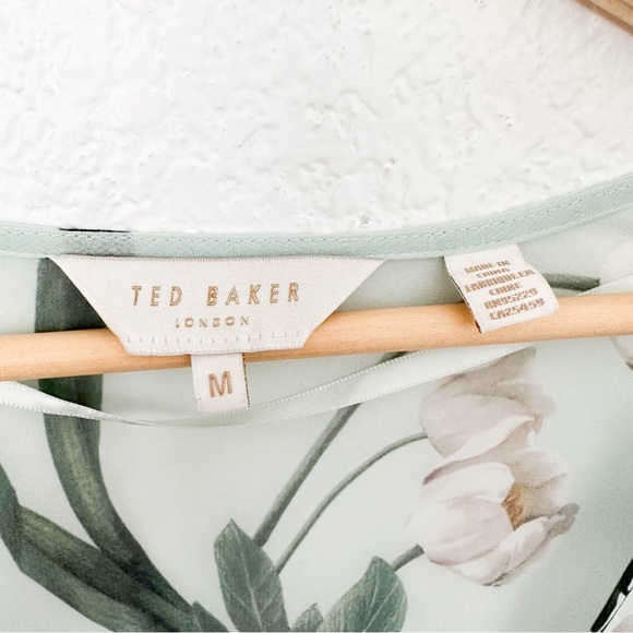 Ted Baker London Finlay Maxi Cover-Up Kimono Mint Green Coverup — Size M - Picture 8 of 12